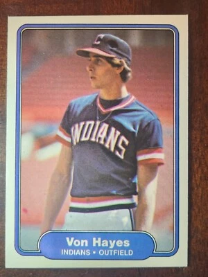 1982 Fleer - #371 Von Hayes (RC) - Image 1 of 2