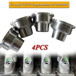 4X Engine Fuel Injector Inserts Cup Seat For Audi TT 1.8T FWD Aluminum 2003-2006 - Picture 1 of 6