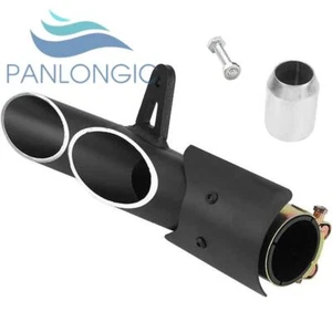 Tubo silenciador escape moto 51mm doble salida universal moto accesorios - Imagen 1 de 11
