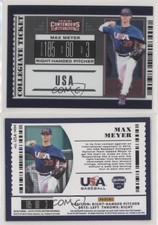 2019 Panini Elite Extra Edition USA Collegiate National Team Tickets Max Meyer
