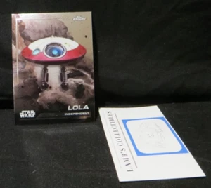 2024 Topps Chrome Star Wars Card #76 Lola Droid Obi-Wan Kenobi Independent Base - Picture 1 of 8