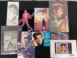 Elvis Memorabilia Bundle (Elvis Quotes Book, Pogs, Birthday Cards, TV Guide & Gr - Picture 1 of 14