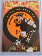 1995-96 DONRUSS LEAF FIRE ON ICE WAYNE GRETZKY INSERT HOCKEY CARD # 10 / 10000