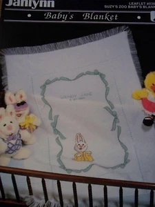 Suzy's Zoo Baby's Blankent Personalize Cross Stitch PATTERN Booklet/Leaflet - Picture 1 of 1