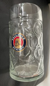 Bierkrug Maßkrug Glas Paulaner München 1,0 Liter Oktoberfest - Bild 1 von 1