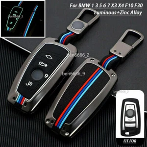 Galvanized Alloy Car Key Fob Case Cover For BMW 3 4 5 Series F20 F21 F30 F31 F25 - Picture 1 of 19