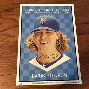 "Jacob Degrom Mets Star firmado a mano autografiado 10x14"" pulgadas Steiner certificado de autenticidad 2/10" - Imagen 1 de 2