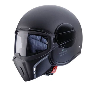 CABERG GHOST MODULARE MOTO NERO OPACO HELMET FLIP UP NUOVO INTEGRALE