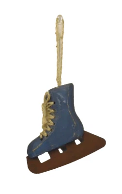 Antiguo adorno de patín sobre hielo que se ve desgastado - Nuevo cubo de flores #1696 Foto 1 de 4