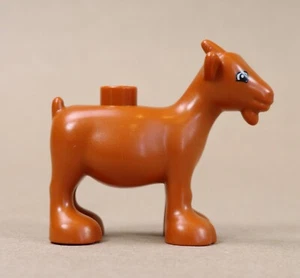 Lego Duplo Brown Goat Animal Zoo replacement piece 524J3 - Picture 1 of 9
