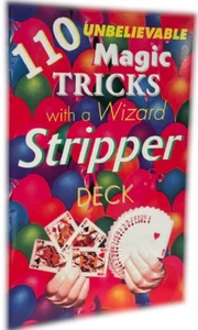 STRIPPER DECK BOOK 110 Magic Trick Cards Wizard Tapered Booklet Beginner Strip - Picture 1 of 10