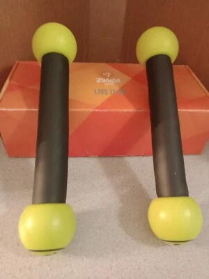 Sistema de modelado corporal ZUMBA Fitness varillas tonificantes agitadores 1 lb *solo pesas de mano* Foto 1 de 4