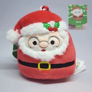 Squishmallows 4" Nick Plush Clip Santa With Complete Tag B1 - Picture 1 of 4