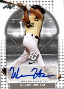 William Hamiter 2018 Leaf Perfect Game Autograph NIKE All-American Auto Rookie