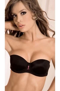 Hustler HU22113 Black Maximum Cleavage 5 Way Bra With Extra Soft Support Cups - Picture 1 of 1
