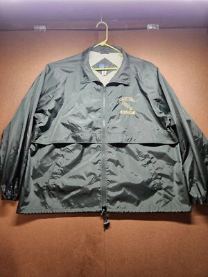 Jaqueta corta-vento vintage California Corrections CDCR Academy 3XL masculina verde Y2K  - Imagem 1 de 4
