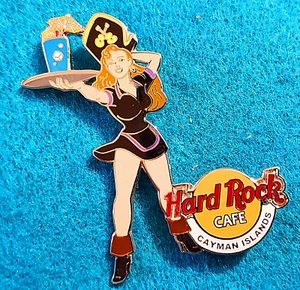 CAYMAN GIRL OF ROCK SERIES BLACK UNIFORM PIRATE BLUE GOR 2003 Hard Rock Cafe PIN - Picture 1 of 1