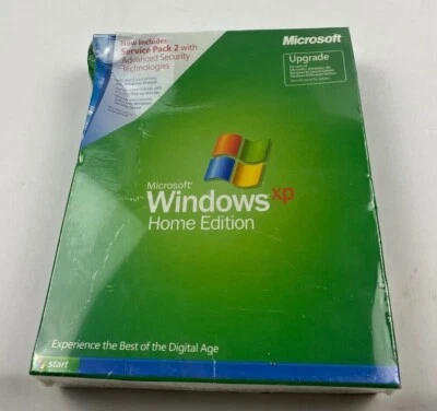 MICROSOFT WINDOWS XP HOME mit SP2 UPGRADE VERSION FÜR 98/98SE/ME NEU BOX BESCHÄDIGT - Bild 1 von 2
