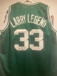 Larry Bird “Larry Legend” Signed Custom Boston Jersey - Picture 1 of 2