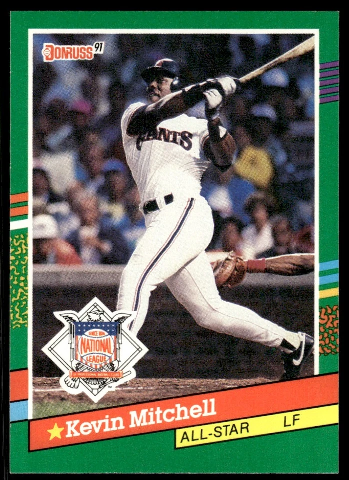 1991 Donruss Baseball Card Kevin Mitchell A San Francisco Giants #438 - Image 1 of 2