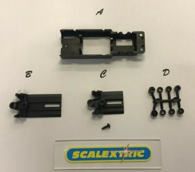 SCALEXTRIC SLOT CLASSIC CHASIS COCHE RANURA AJUSTABLE ORIGINAL CLASSIC 1.32 PARA KIT CONSTRUCTORES (NUEVO)