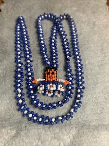 Seed Bead 25” Ethnic Native American South West Vintage Lady Girl Doll Necklace - Picture 1 of 16