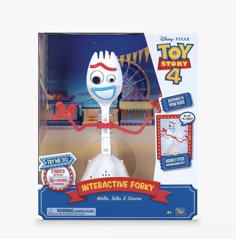 Disney Toy Story 4 Interactive Forky Walks Talks Dances New Kids Christmas Gift Cover