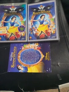 Snow White and Seven Dwarfs (DVD, BLU-RAY 3-Disc) NEW +SLIP+ LENTICULAR 3D CARD - Bild 1 von 2