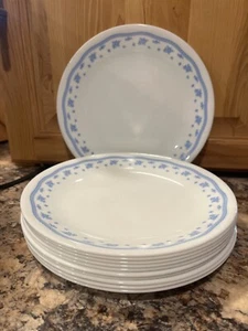 3~~~Corelle Morning Blue White 10.25 Dinner Plates - Picture 1 of 1