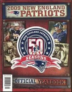2009 Anuario de los New England Patriots NFL Tom Brady Bruschi Vrabel 50 aniversario - Imagen 1 de 1