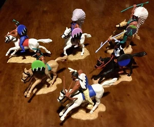 Timpo Toys: Indians - Conversions - Set Of 6 - Wild West - 1970s - Lot 36 - Picture 1 of 1