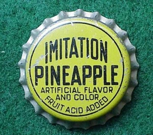 Pineapple Soda Bottle Cap - Cork  -  5C2 - Picture 1 of 2