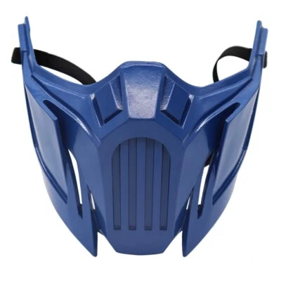 Mortal Kombat Sub-Zero Scorpion Half Face Mask Resin Game Cosplay Costume Props - Image 1 of 4
