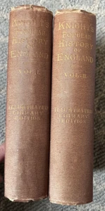 Popular History Of England Vol 1&2 Charles Knight First American Edition Crowell - Picture 1 of 12