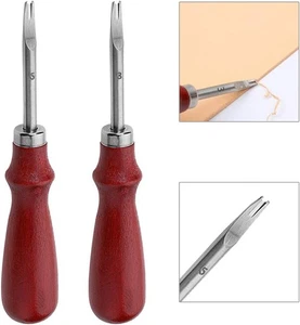 2 Stück Lederkante Schärfen Anfasen Handwerk Keen Schneiden 3#+5# - Bild 1 von 6