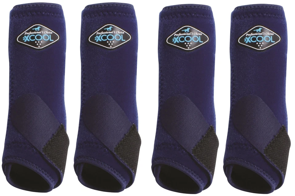 Paquete de 4 botas de caballo 2XCOOL: comodidad y soporte geniales para atletas equinos bisontes / Foto 1 de 1