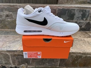 NEW IN BOX MEN'S NIKE AIR MAX 1 '86 OG G SHOES, COLOR: WHITE/BLACK, SIZE: 11.5 - Picture 1 of 2