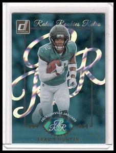 2025 Panini Donruss Travis Hunter Rated Rookie Retro RC Jaguars - Picture 1 of 2