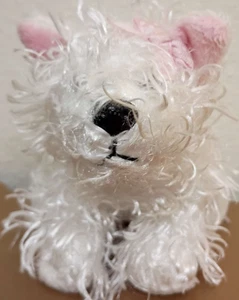Ganz Webkinz Lil Kinz White Terrier Plush Dog Stuffed Animal Puppy Toy No Code - Picture 1 of 9