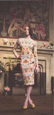 Alexander McQueen RARE Flowers Print Rayon Dress - Image 1 of 4