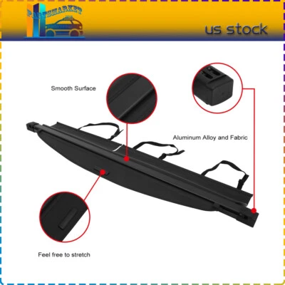 Rear Trunk Cargo Tonneau Cover Fits Toyota RAV4 2006 2007 2008-2012 Retractable Foto 1 de 4