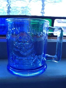 Indiana Blue Glass Humpty Dumpty Tom Tom, the Pipers Son Mug - Picture 1 of 5