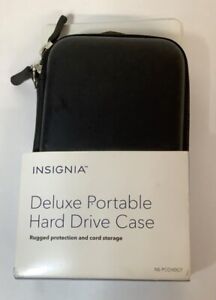 NEW Insignia NS-PCHDDC8 Deluxe Portable Compact Carrying Black Hard Drive Case