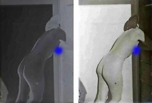 photo NEGATIF verre NU EROTIQUE  c.1920  / 8 x 12 cm / risque sexy nude 4/13 - Imagen 1 de 1