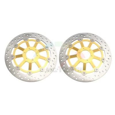 Rotores de discos de freno delanteros para Honda VFR750R RC30 1988-1990 1989 dorado Foto 1 de 4