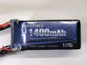 6S Lipo Battery 1400mAh 22.2V 100C with XT60 Plug RC Battery Fit for RC FPV - Picture 1 of 8