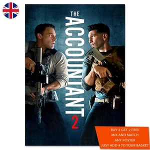 The Accountant 2 Movie Poster Maxi A4 Wall Art TV Show Print- 2402 - Picture 1 of 2