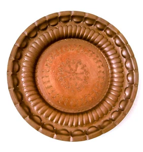 Antiker Kupferteller Durchmesser 34 cm, Kupferschale, Kupferwandteller, ca 1930 - Bild 1 von 5
