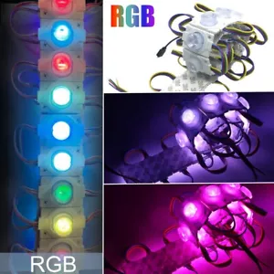 12V RGB LED Module with Lens SMD3030 Waterproof for Advertising Light Box Truck - Picture 1 of 16