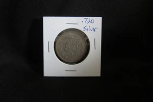1920 Mexico 72% Silver 50 Centavos Cap & Ray Random Average Circulated Coin - Picture 1 of 2